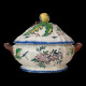 Soupière Rousseau faience Creil L&M circa 1867 Expo Universelle L28,5 x H40cm