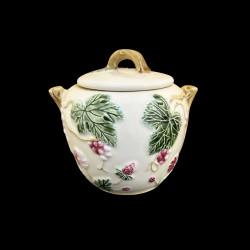 Majolica ivory Sugar Pot "George Sand"