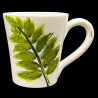 Majolica fern mug