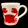 Majolica crab mug 