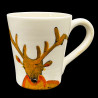 Mug faïence Cerf