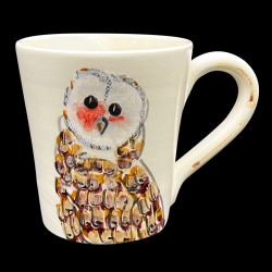 Majolica Owl Mug