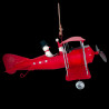 Red airplane hanging decoration