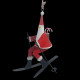 Père noël à skis tôle