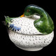 Earthenware duck soup tureen