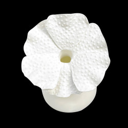 Vase incliné fleur Corail
