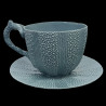Tasse à thé Celadon Oursin en porcelaine