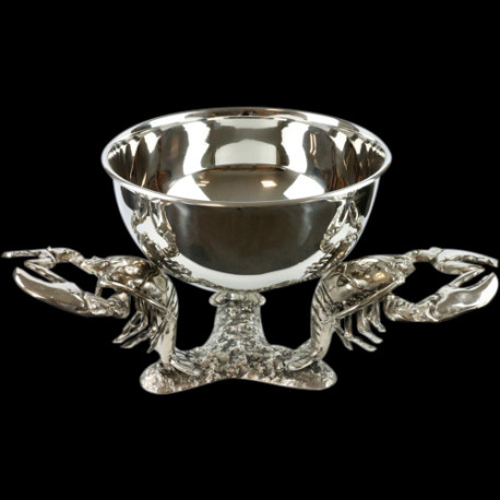 Silver plated lobster presentation bowl
