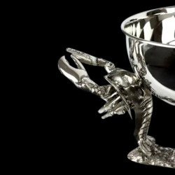 Coupe homard métal argenté