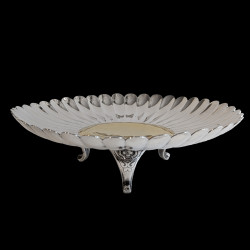 Coupe tripode en forme de fleur ouverte, Christofle