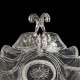 Christofle 19th-Century Crystal Bowl with Rococo Silver Mount
