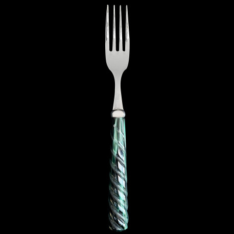 Fourchette de table collection cordage vert
