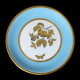 Suite de douze assiettes porcelaine marli turquoise décor à l'or Minton, 1890