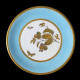 Set of 12 porcelain plates with a blue rim and gold decor, Minton, 1890