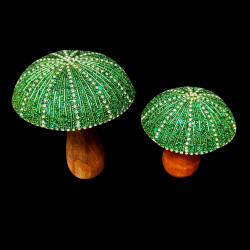 Petit champignon émeraude Christmas Time