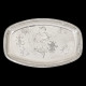 Silver tray by Cardeilhac with ginkgo leaves, France, 1885-1904