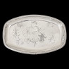 Silver tray by Cardeilhac with ginkgo leaves, France, 1885-1904