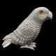Poudreuse oiseau en étain