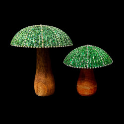 Grand champignon émeraude Christmas Time
