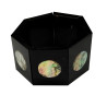 Napkin ring in horn and abalone