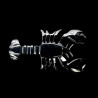 Porte couteau homard corne noir