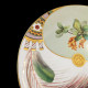 Rare assiette en porcelaine à décor de plume de paon, Christopher Dresser pour Minton, 1876