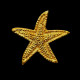 Gold starfish napkin ring