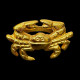 Gold crab napkin ring