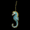 Hippocampe bleu perlé
