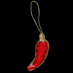 Beaded chili pepper