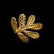 Gold leaf napkin ring