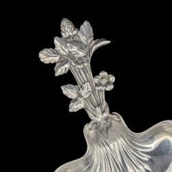 silver-plated strawberry serving spoon, Christofle, circa 1894