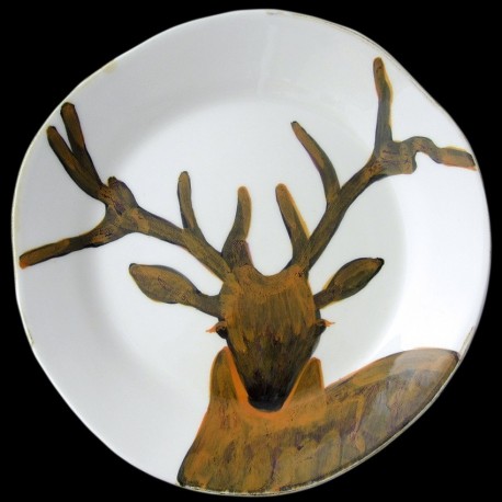 Cerf Assiette de table D 28 cm