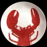 Grand plat rond creux faïence Homard breton