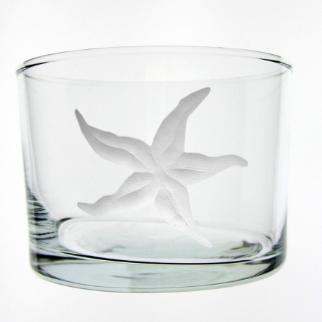 Verre droit bas Etoile de Mer 120 ml H 6 cm D 8,5 cm