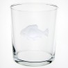 Verre droit haut Poisson St Pierre