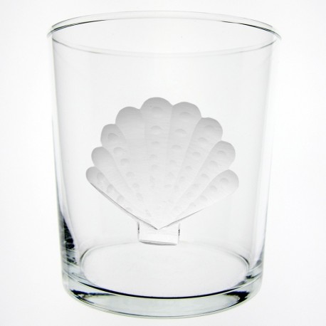 Verre droit haut Coquille St Jacques 240 ml H 9,2 cm D 9 cm