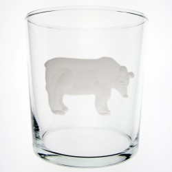 Verre droit haut Ours 240 ml H 9,2 cm D 9 cm