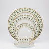 Assiette de table Royal Limoges Collection La Bocca Vert