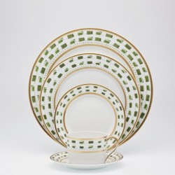 Assiette de présentation D 30 cm Royal Limoges collection La Bocca Vert