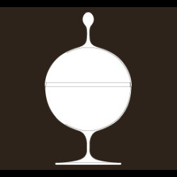 Bonbonnière en cristal collection Oswald Haerdtl