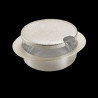 Silver-plated and glass parmesan or jam jar "Horizons"