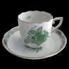 Tasse et sous tasse café Osier Apponyi Herend 