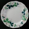 Majolica plate fraise George Sand by Creil et Montereau