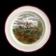 Assiette table en faience, chasse d'après Herring