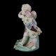 Pair of menu holders Meissen style green