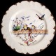 Dessert plate "Le Parisien" 19th century Creil