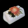 Majolica crab butter dish