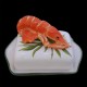 Majolica langoustine butter dish