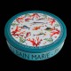 Tin box of 6 tin plates "Jules Verne"